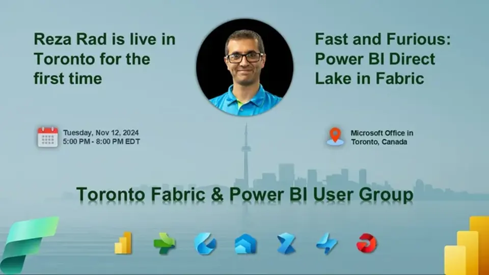 TFPUG Nov 2024 - Fast and Furious: Power BI Direct Lake in Fabric with Reza Rad