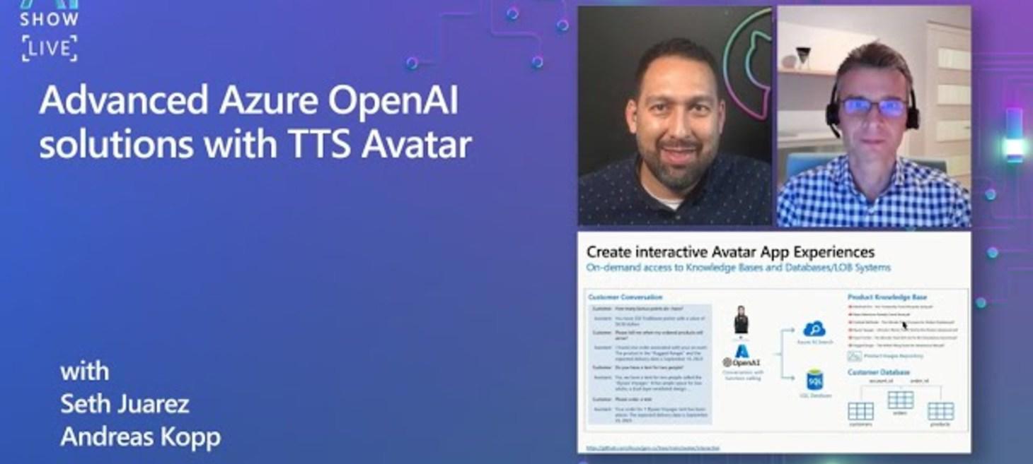 Advanced Azure OpenAI Solutions With TTS Avatar