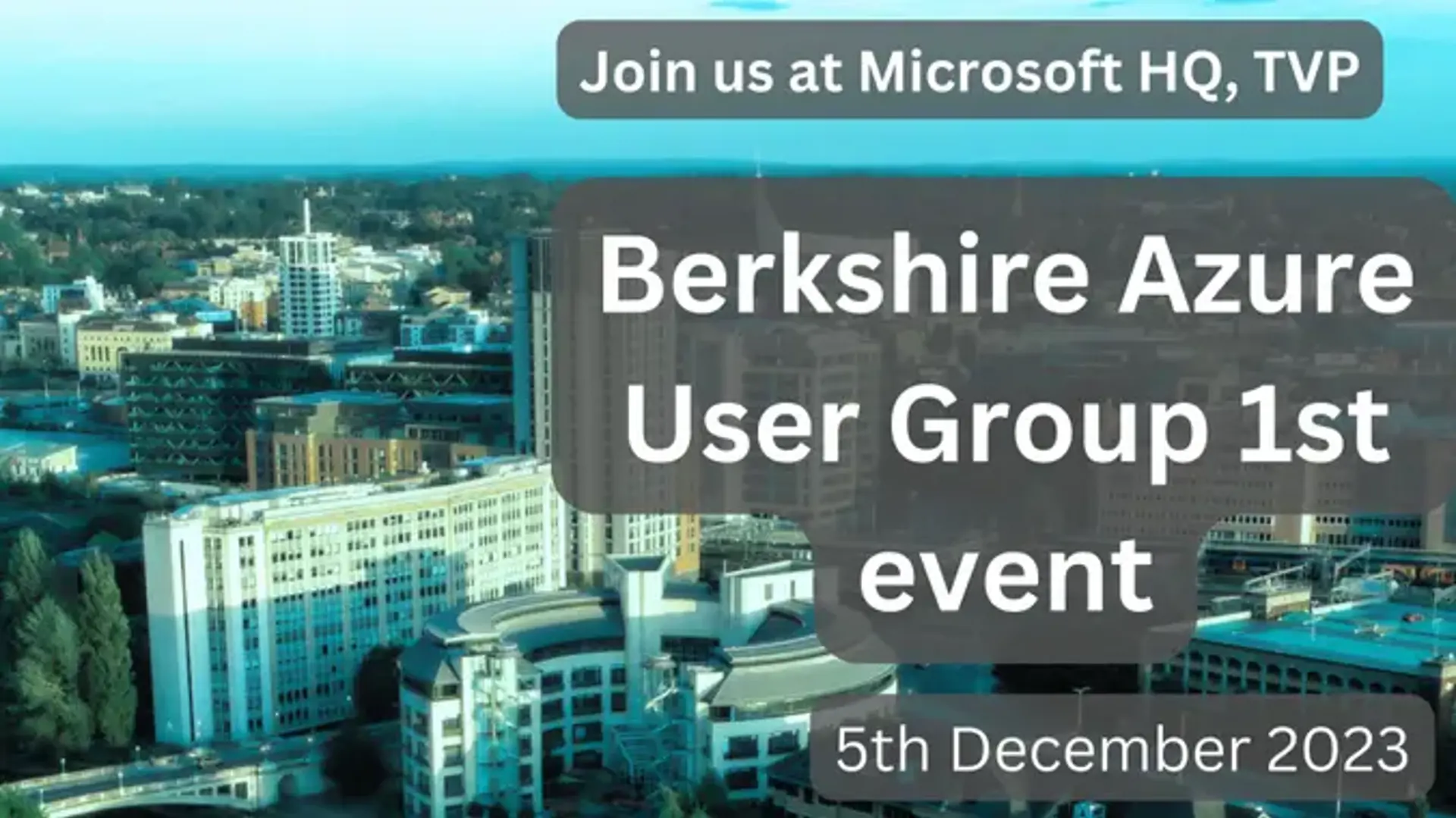 Azure Berkshire User Group Launch - December Kick Off Event