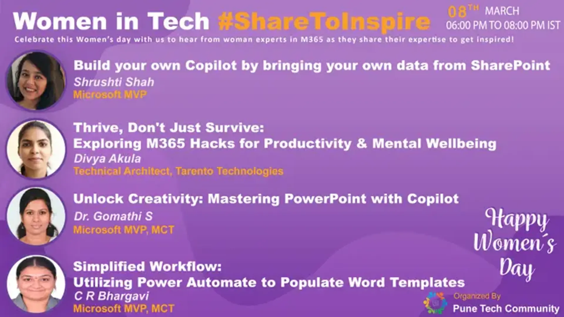 Women in Tech #ShareToInspire