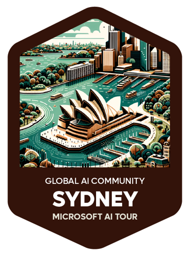 Badge Microsoft AI Tour - Sydney - December 2024