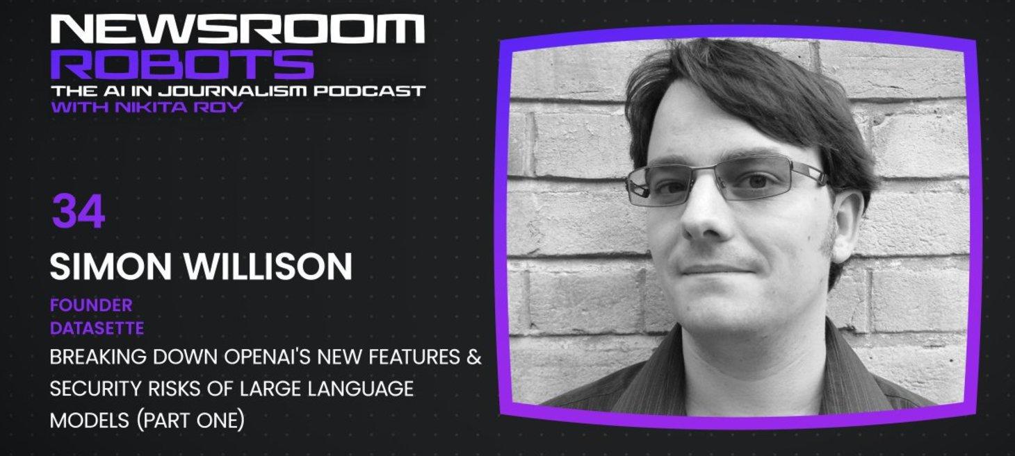 I'm on the Newsroom Robots podcast, with thoughts on the OpenAI board