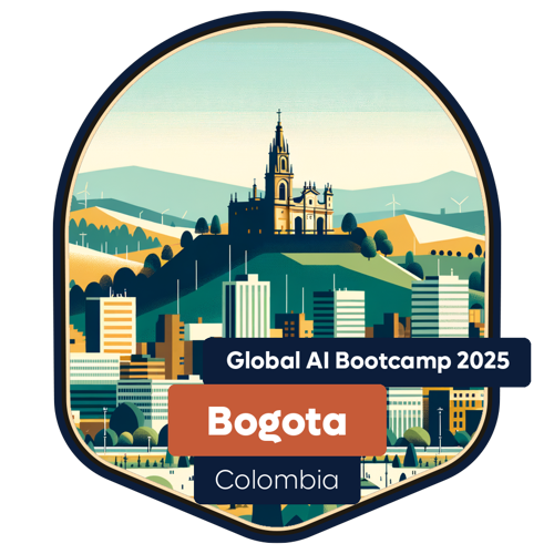 Badge Global AI Bootcamp 2025 - Colombia - Bogota - Attendee