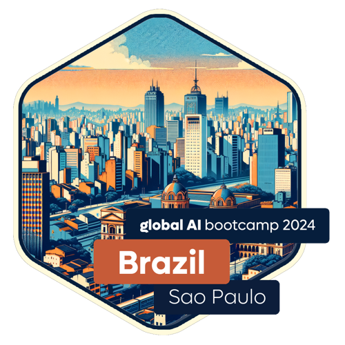 Badge Global AI Bootcamp 2024 - Brazil - Sao Paulo - Attendee
