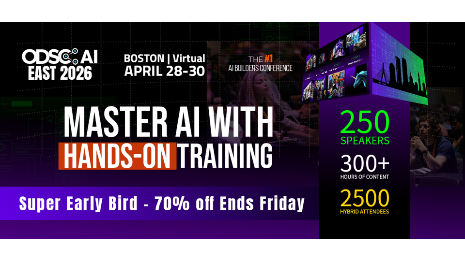 ODSC AI East Conference - Boston- April 28-30
