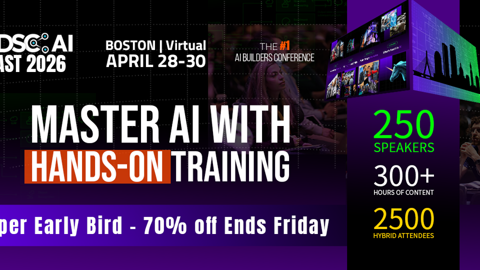 ODSC AI East Conference - Boston- April 28-30