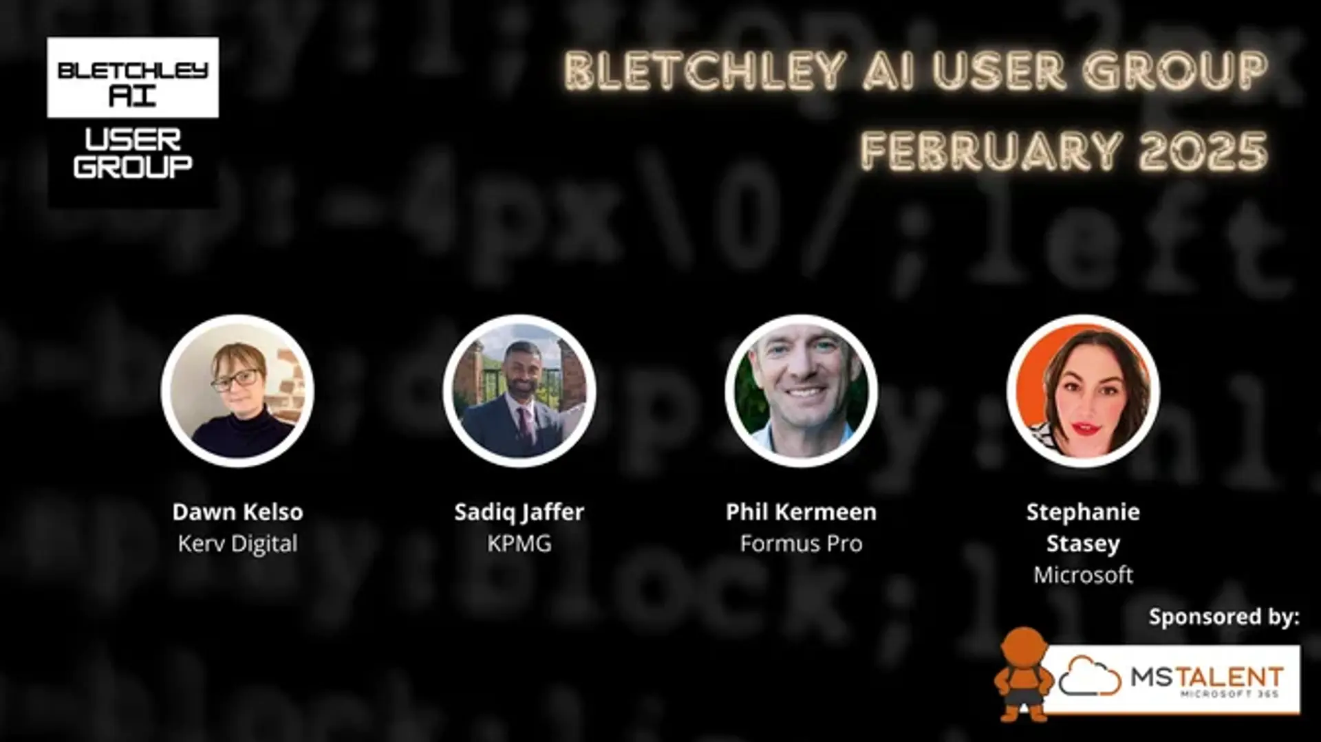 Bletchley AI - February 2025 Meetup - SCIOT