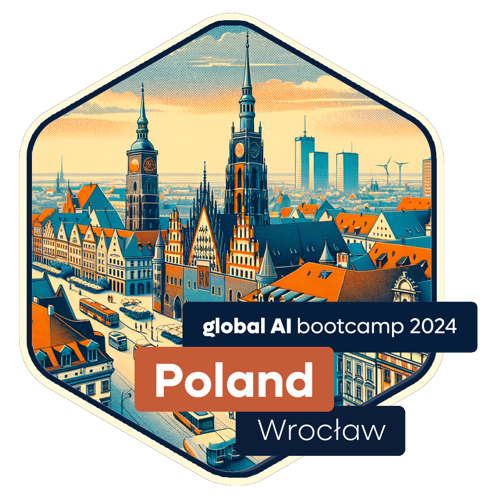 Badge Global AI Bootcamp 2024 - Poland - Wrocław - Attendee