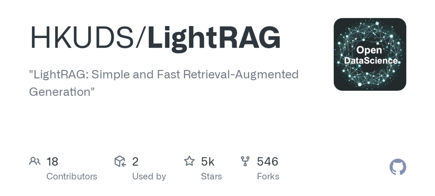 GitHub - HKUDS/LightRAG