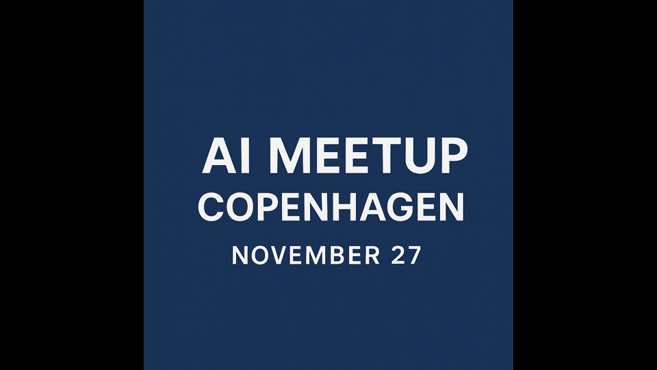AI MeetUp at Studenterhuset
