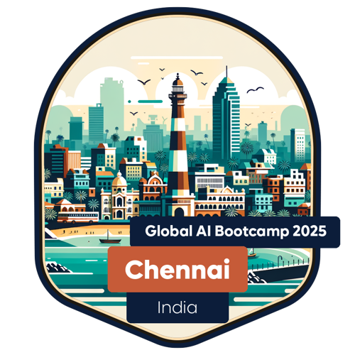 Badge Global AI Bootcamp 2025 - India - Chennai - Attendee