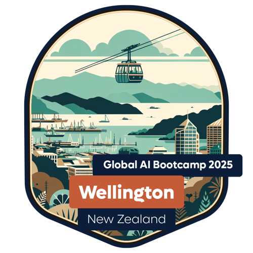 Badge Global AI Bootcamp 2025 - New Zealand - Wellington - Attendee