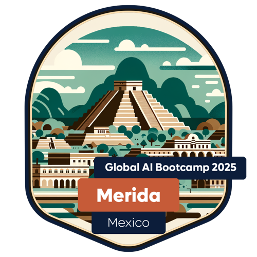 Badge Global AI Bootcamp 2025 - Merida - Attendee