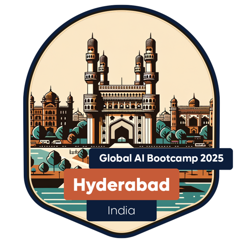 Badge Global AI Bootcamp 2025 - Hyderabad - Attendee