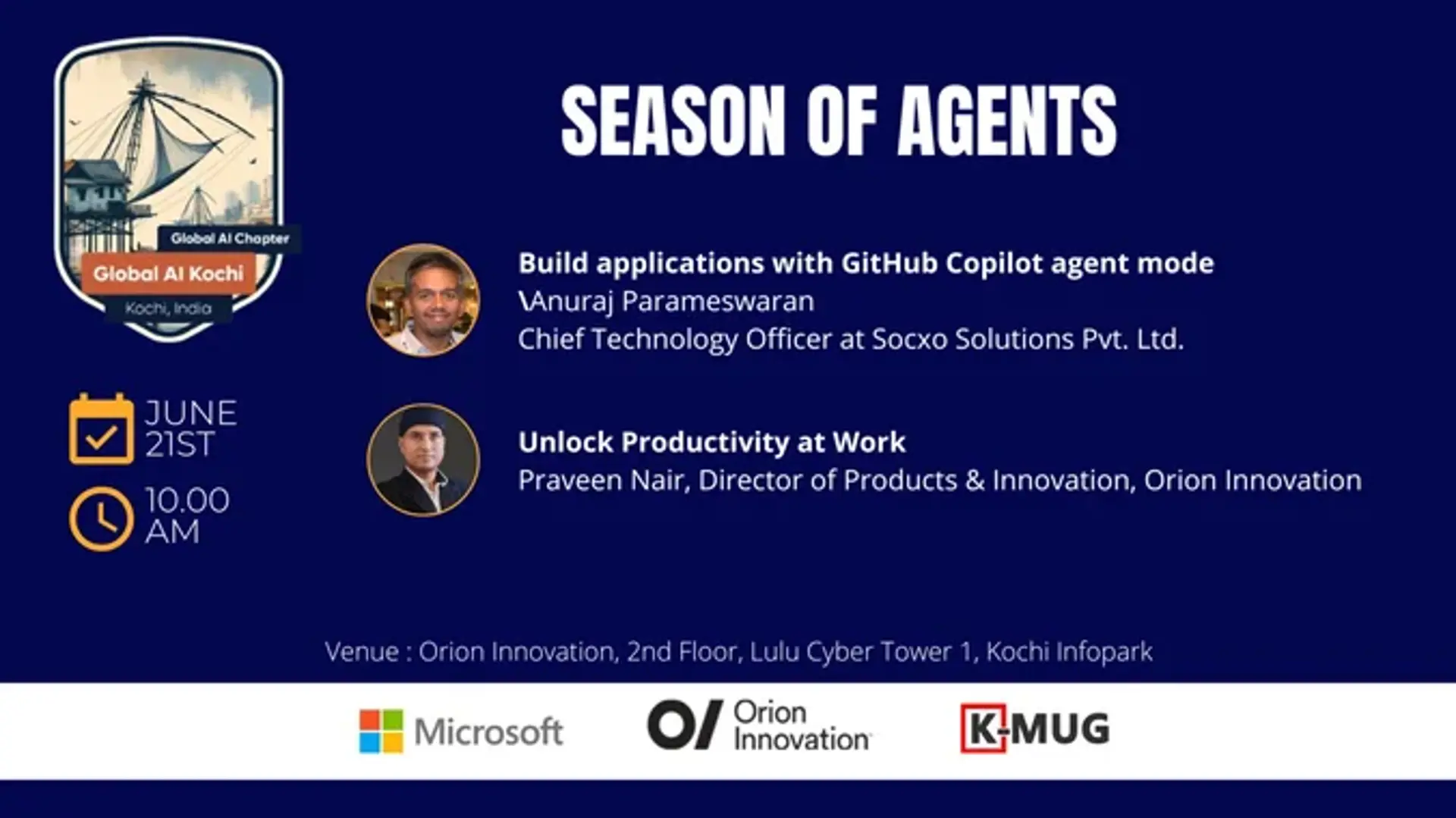 Season of Agents - Global AI Kochi