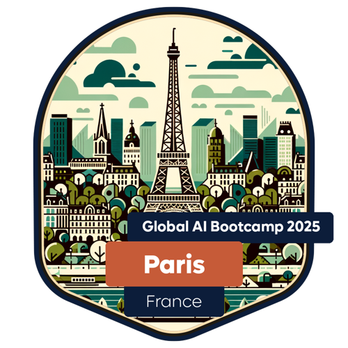 Badge Global AI Bootcamp 2025 - Paris - Attendee