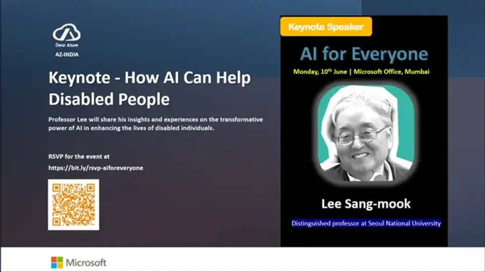 How can AI help Disabled people - Talk with Professor Lee Sang-mook
