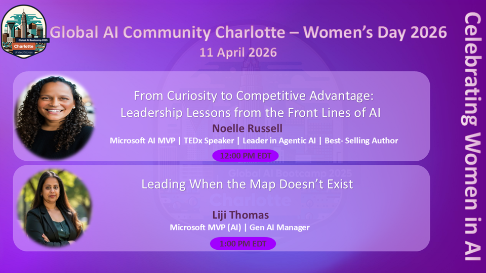 Global AI Community Charlotte : Celebrating Women in AI – Women’s Day 2026
