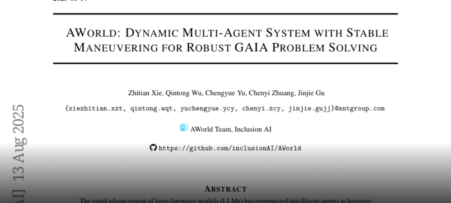 AWorld: Dynamic Multi-Agent System with Stable Maneuvering for Robust GAIA Problem Solving