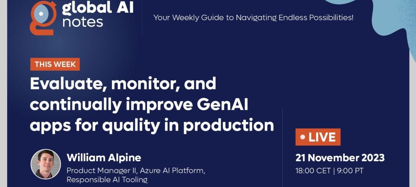 Evaluate, monitor, and continually improve GenAI apps for quality in production using Azure AI