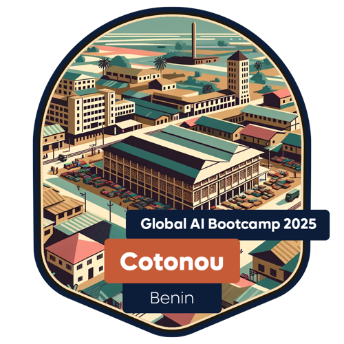 Badge Global AI Bootcamp 2025 - Benin - Cotonou - Attendee