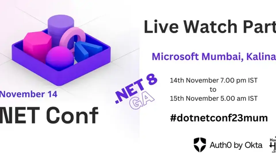 .NET Conf 23 Live Watch Party - Mumbai