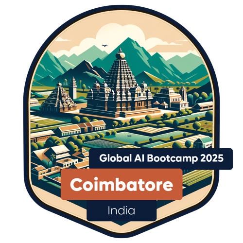 Badge Global AI Bootcamp 2025 - Coimbatore - Attendee