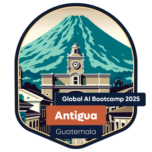 Badge Global AI Bootcamp 2025 - Guatemala - Antigua - Attendee