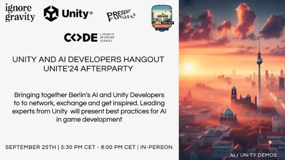 Unity and AI Developers Hangout | Hosted at CODE