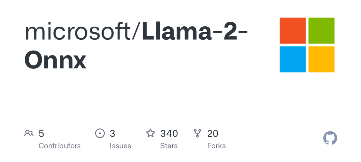 Llama 2 on ONNX runs locally