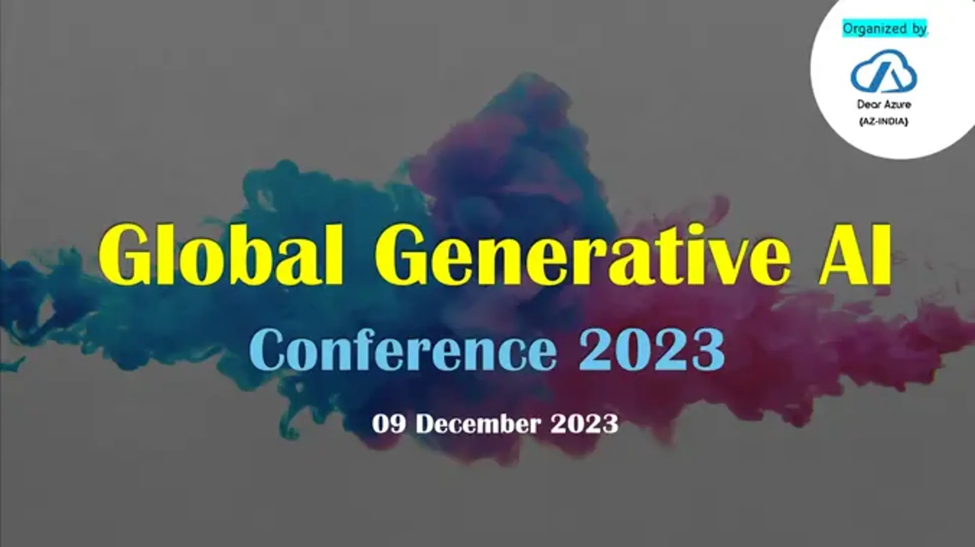 Global Generative AI Conference 2023