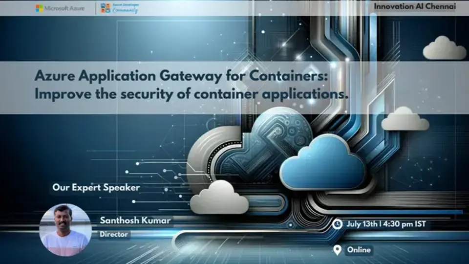 Azure Application Gateway for Containers: Improve the security of container apps