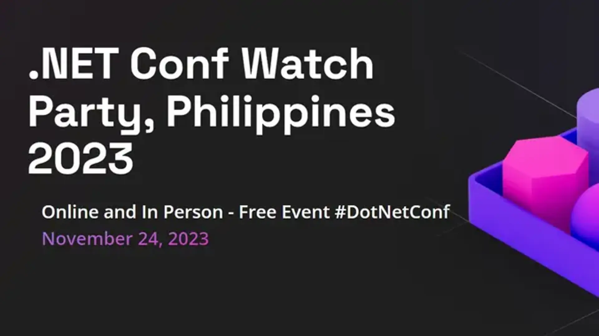 .NET Conf Watch Party, Philippines 2023