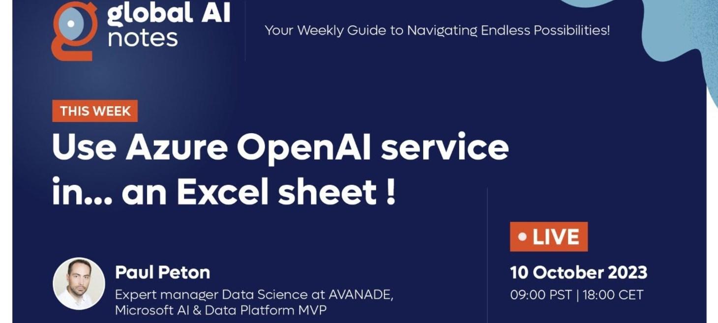 Use Azure OpenAI service in... an Excel sheet! - Global AI Notes