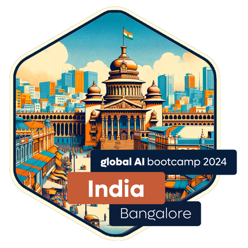 Badge Global AI Bootcamp 2024 - India - Bangalore - Attendee