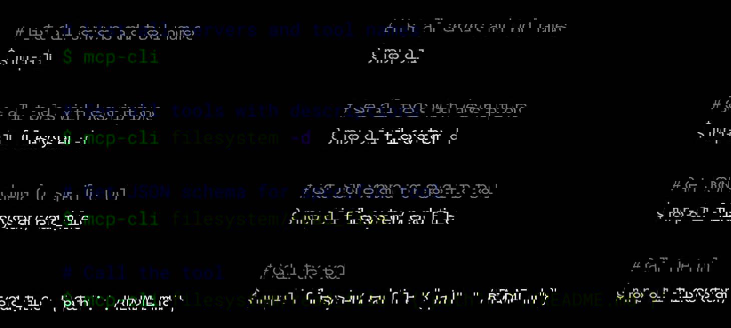Introducing MCP CLI: A way to call MCP Servers Efficiently