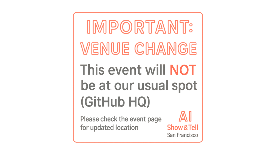 AI Show and Tell Sep 2nd