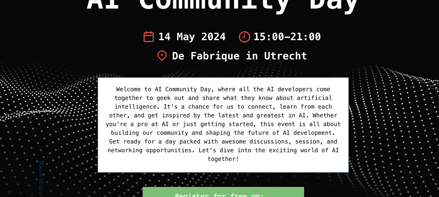 AI Community Day - 14 May 2024