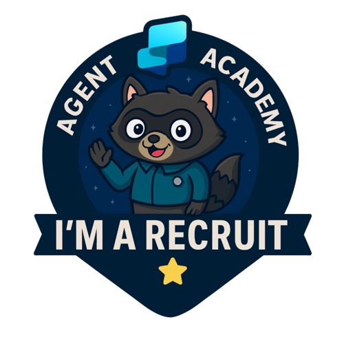 Badge Copilot Studio Agent Academy - Recruit