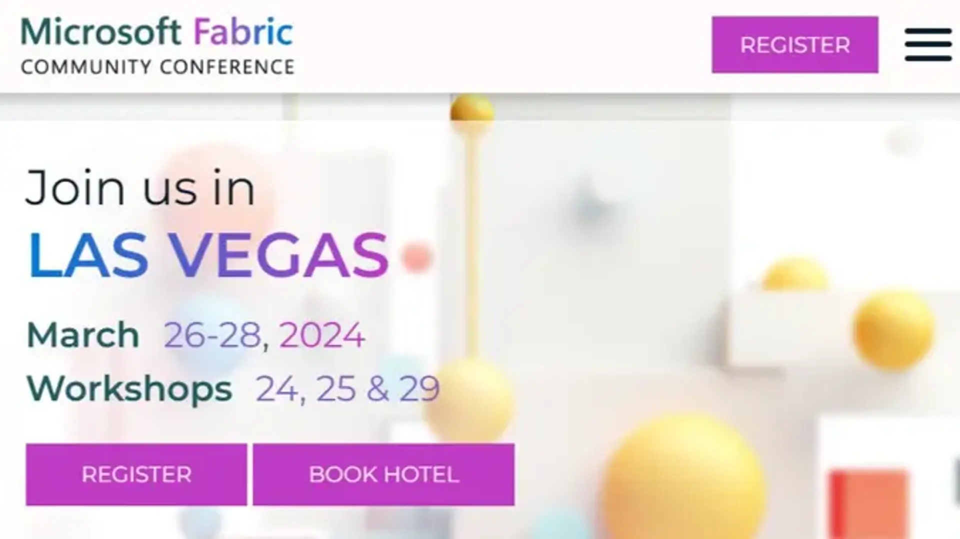 Microsoft Fabric Community Conference - Las Vegas Mar 26-28, 2024 