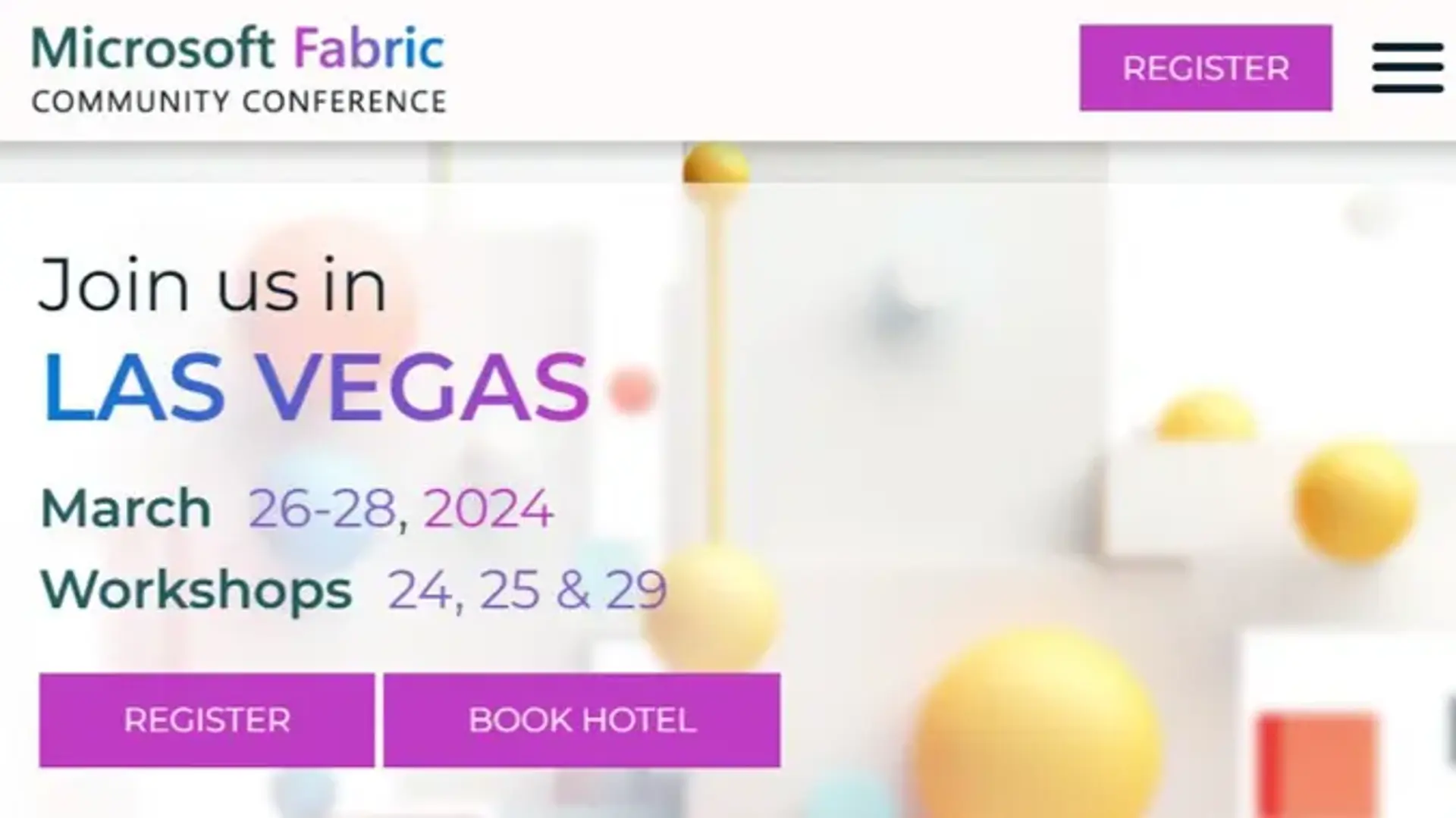 Microsoft Fabric Community Conference - Las Vegas Mar 26-28, 2024