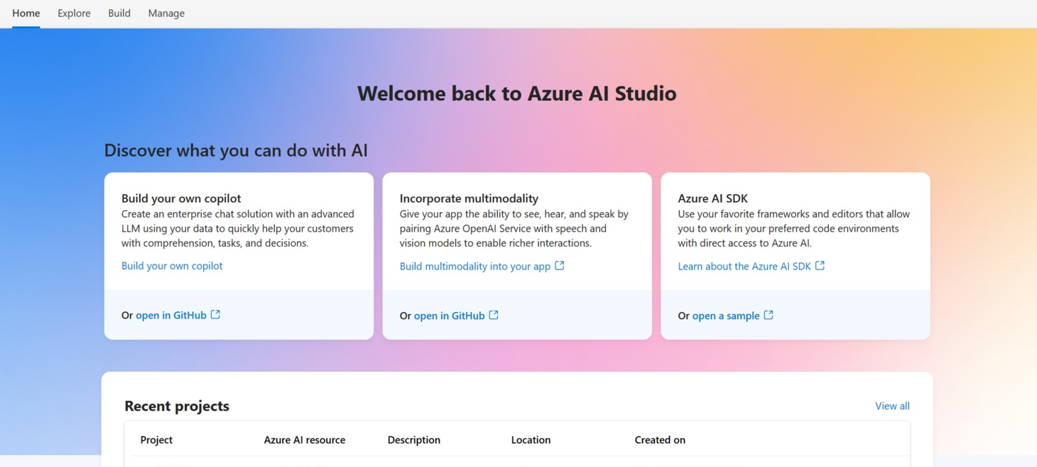 Getting started with Azure AI Studio